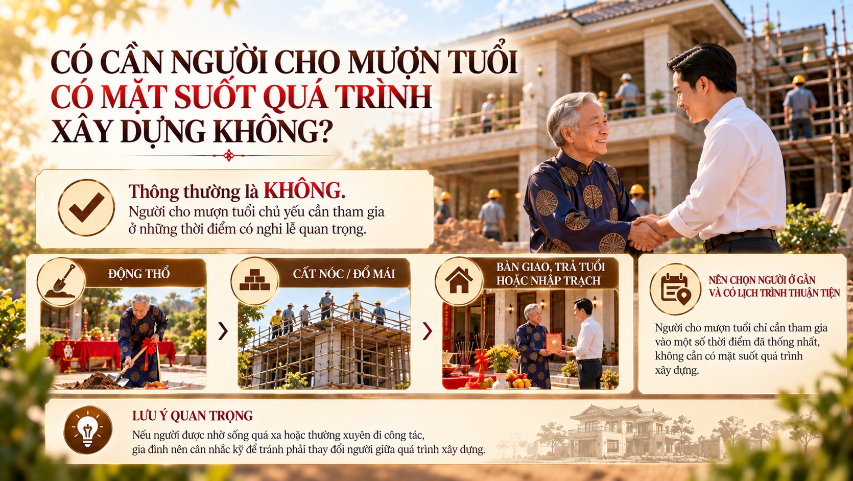Thủ tục mượn tuổi làm nhà năm 2027: Quy trình chi tiết từ A đến Z