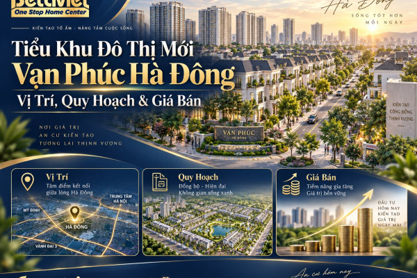 Tiểu Khu Đô Thị Mới Vạn Phúc Hà Đông: Vị Trí, Quy Hoạch & Giá Bán 2026