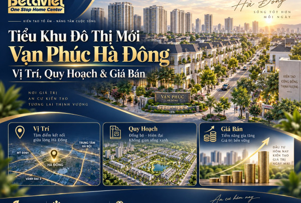 Tiểu Khu Đô Thị Mới Vạn Phúc Hà Đông: Vị Trí, Quy Hoạch & Giá Bán 2026