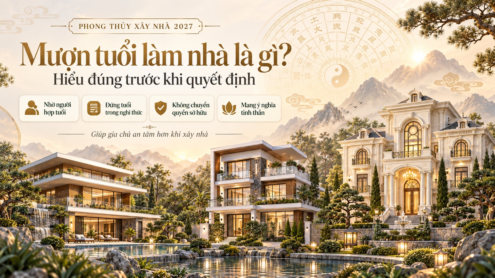 Tuổi Canh Ngọ 1990 có nên mượn tuổi làm nhà năm 2027 không? Chuyên gia giải đáp
