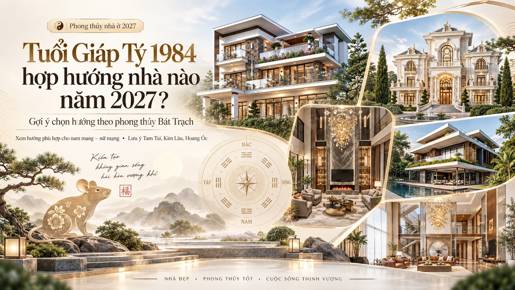 Tuổi Giáp Tý 1984 hợp hướng nhà nào năm 2027 để đón tài lộc và vượng khí?