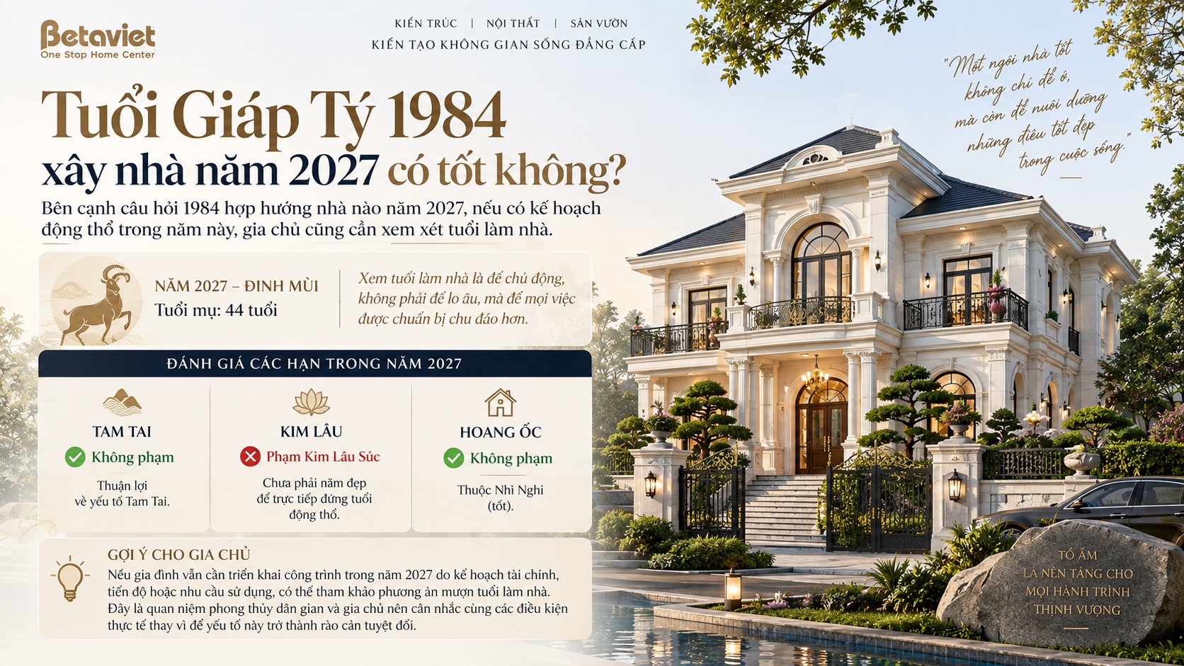 Tuổi Giáp Tý 1984 hợp hướng nhà nào năm 2027 để đón tài lộc và vượng khí?