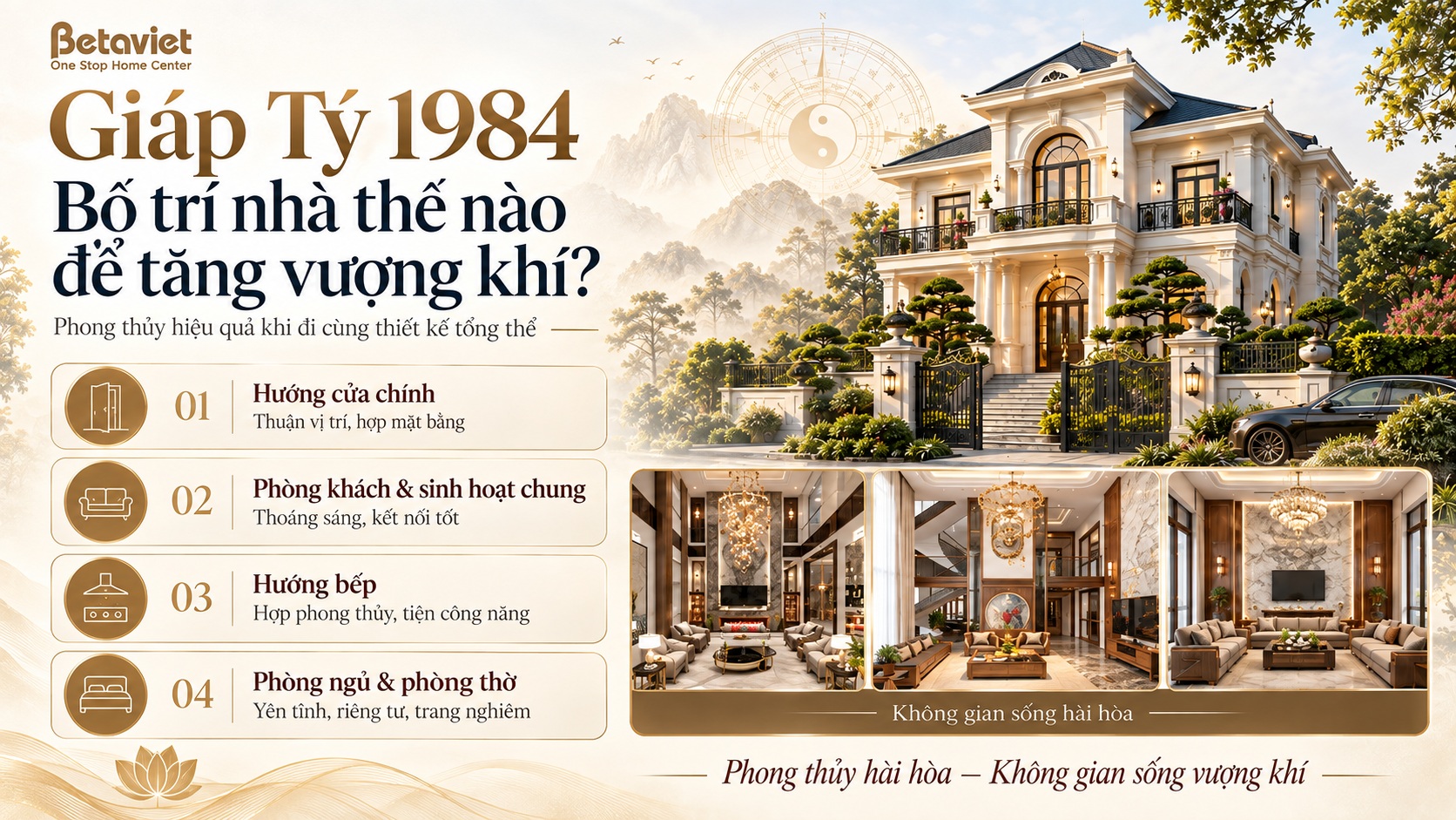 Tuổi Giáp Tý 1984 hợp hướng nhà nào năm 2027 để đón tài lộc và vượng khí?