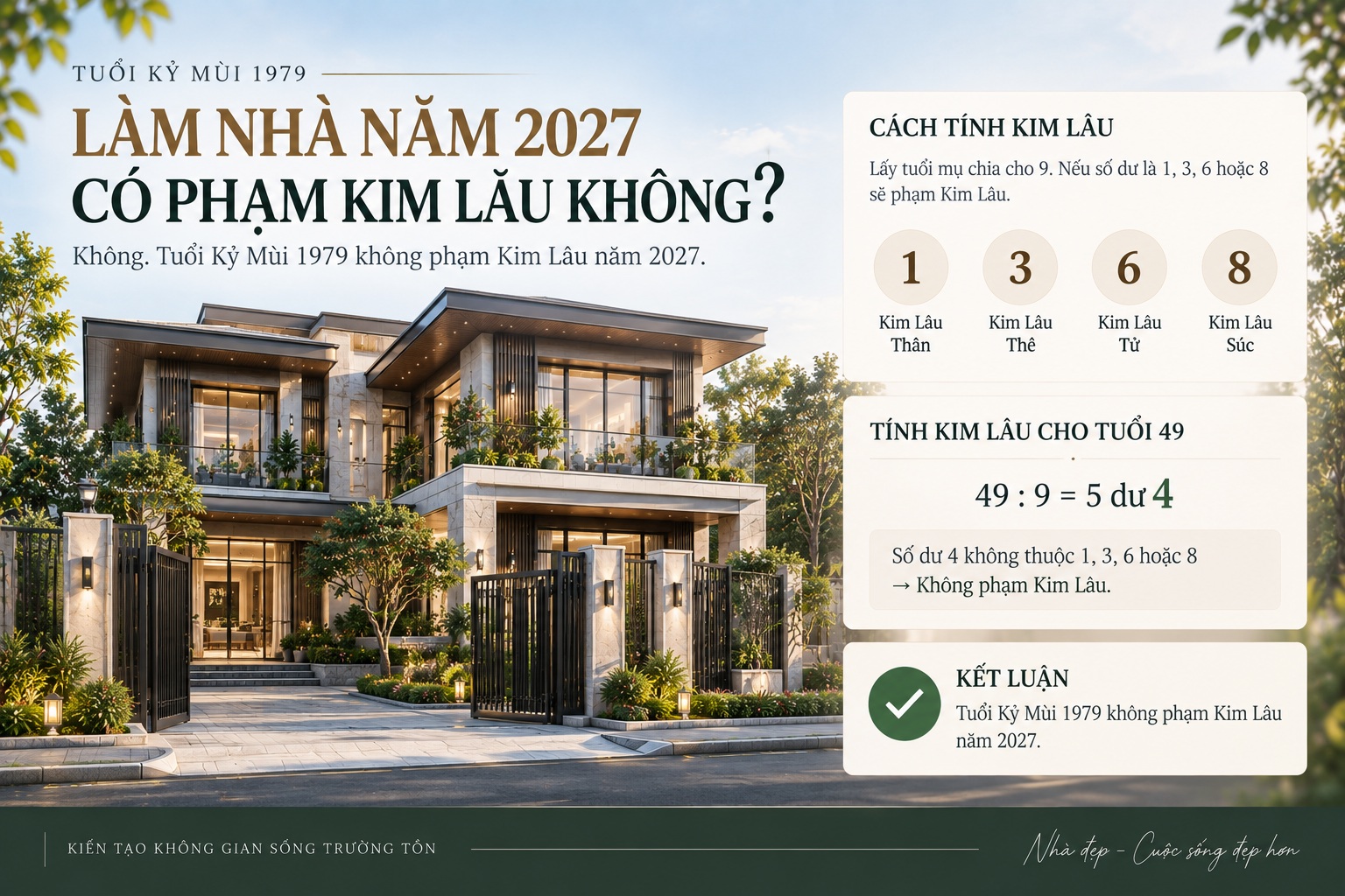 Tuổi Kỷ Mùi 1979 làm nhà năm 2027: Nên xây nhà hay mượn tuổi?