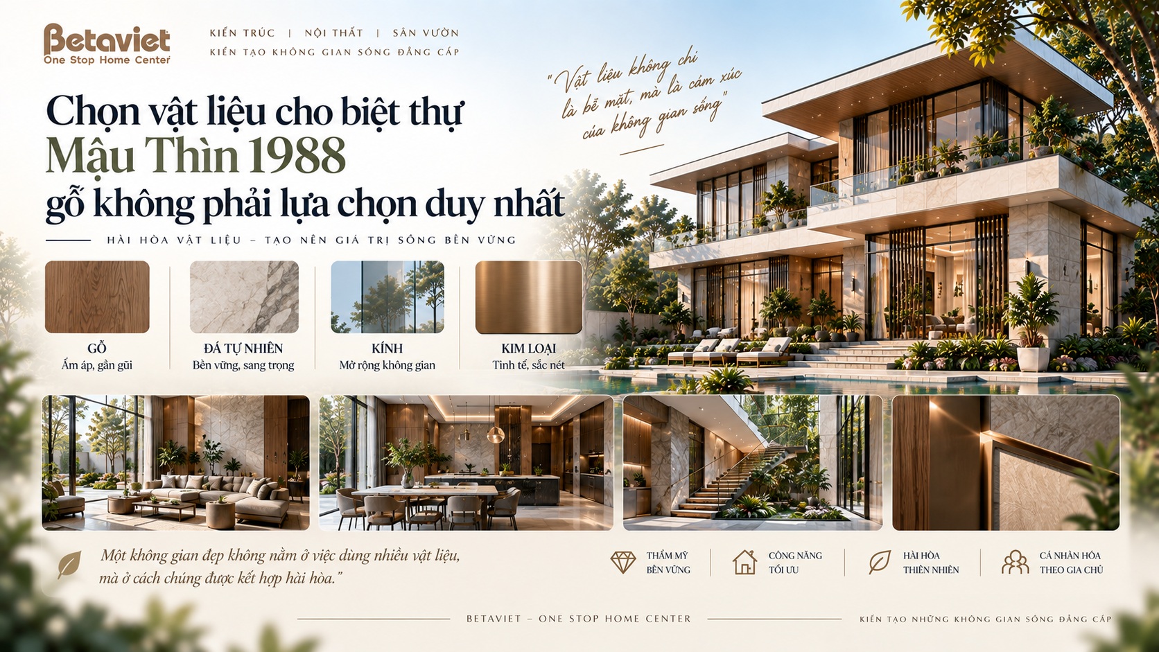 Tuổi Mậu Thìn 1988 hợp phong cách biệt thự nào? Chọn thiết kế chuẩn phong thủy