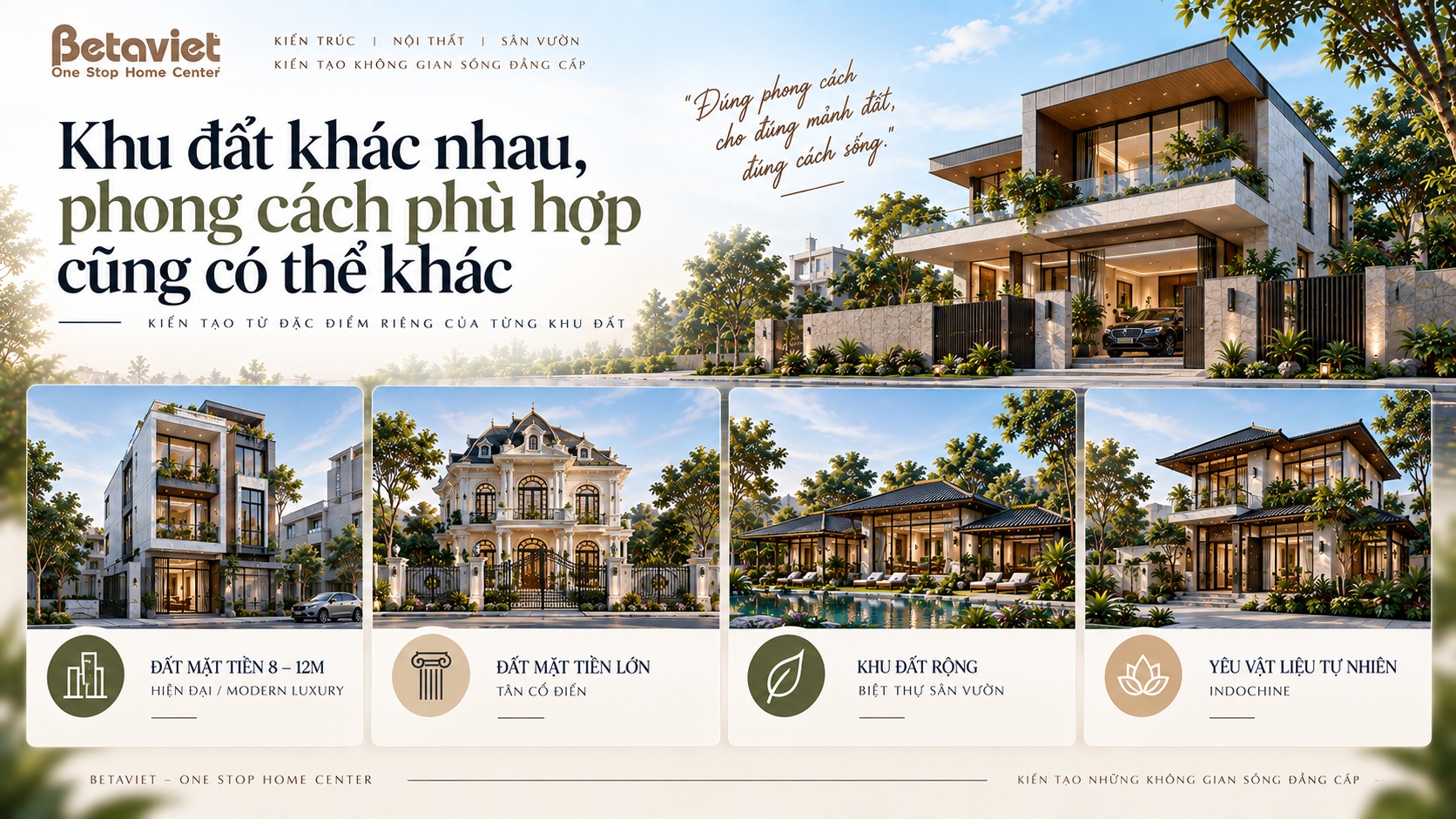 Tuổi Mậu Thìn 1988 hợp phong cách biệt thự nào? Chọn thiết kế chuẩn phong thủy