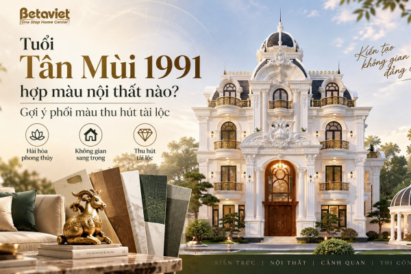 Tuổi Tân Mùi 1991 hợp màu nội thất nào? Gợi ý phối màu thu hút tài lộc