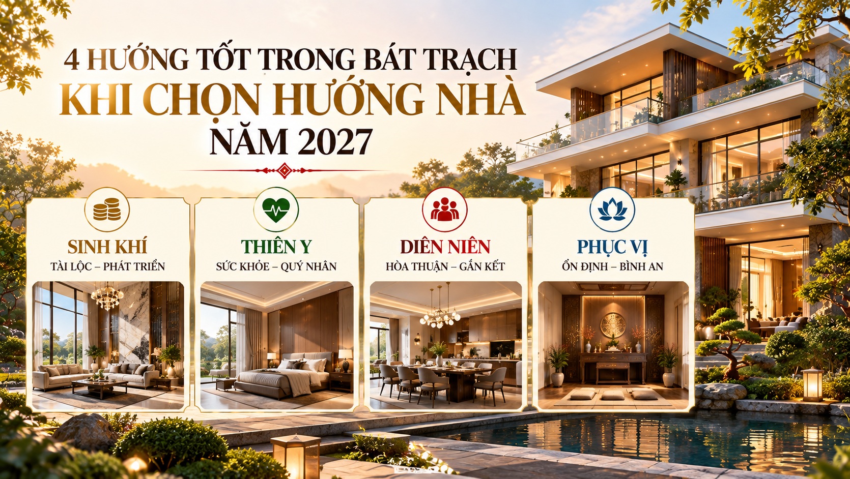 Cách chọn hướng nhà theo tuổi năm 2027 chuẩn phong thủy để đón tài lộc
