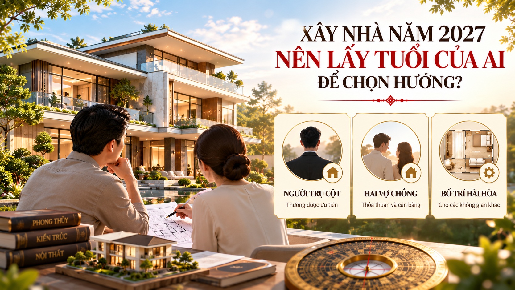 Cách chọn hướng nhà theo tuổi năm 2027 chuẩn phong thủy để đón tài lộc