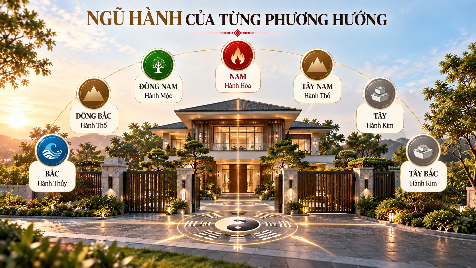 Hướng cổng chuẩn phong thủy năm 2027: Cách chọn để thu hút vượng khí