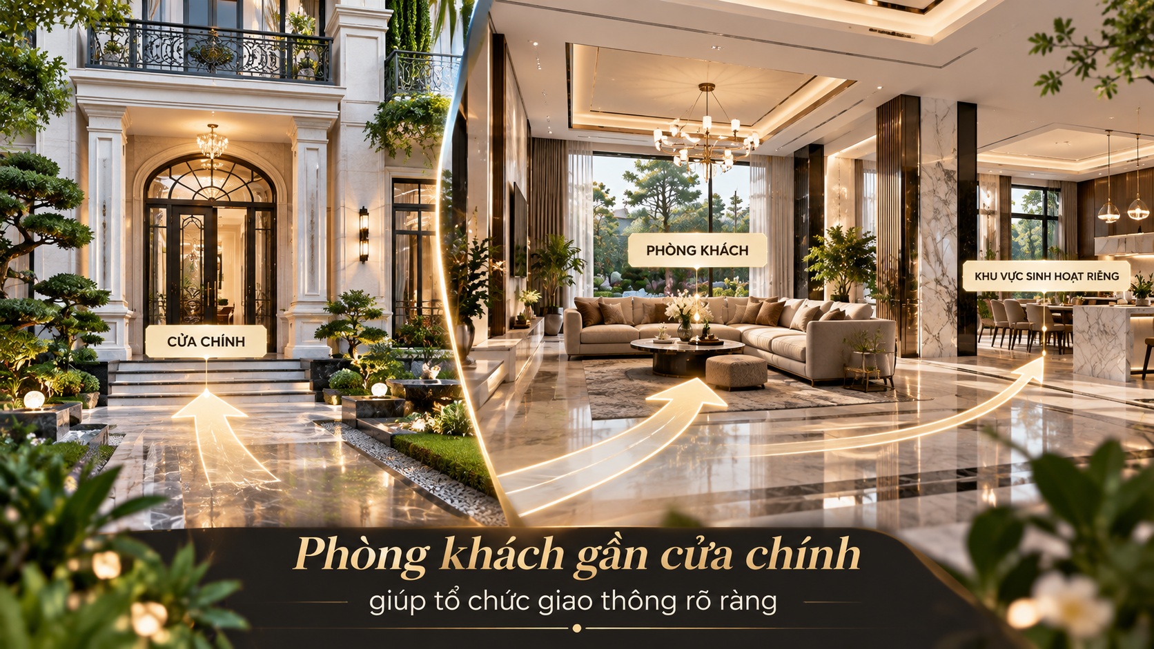 Hướng phòng khách hút tài lộc: Nguyên tắc bố trí chuẩn phong thủy