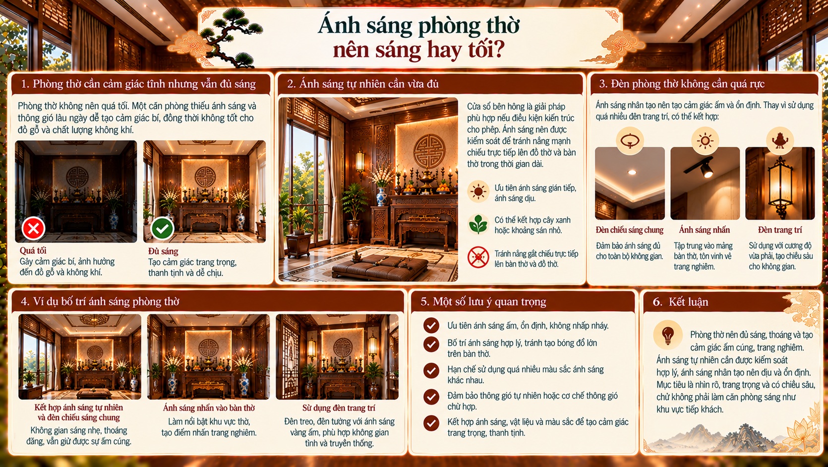 Hướng phòng thờ chuẩn phong thủy: Cách bố trí đúng để gia đạo bình an