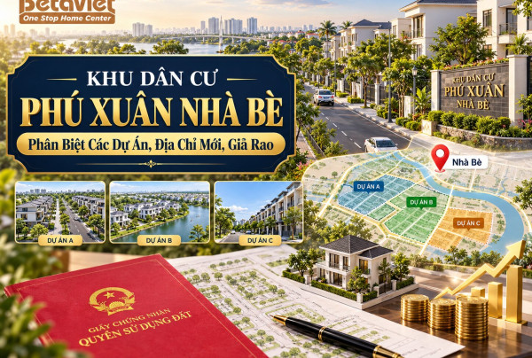 Khu Dân Cư Phú Xuân Nhà Bè: Phân Biệt Các Dự Án, Địa Chỉ Mới, Giá Rao