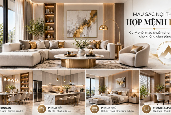 Màu sắc nội thất hợp mệnh Kim: Gợi ý phối màu chuẩn phong thủy cho không gian sống