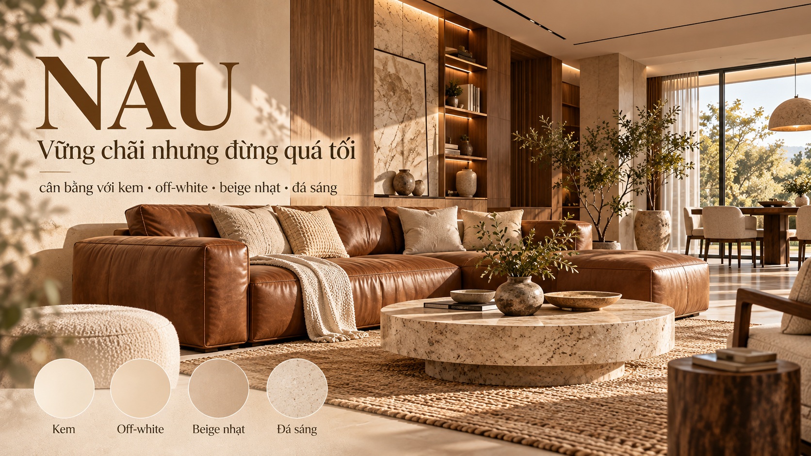 Màu sắc nội thất hợp mệnh Thổ: Cách chọn màu nội thất chuẩn phong thủy