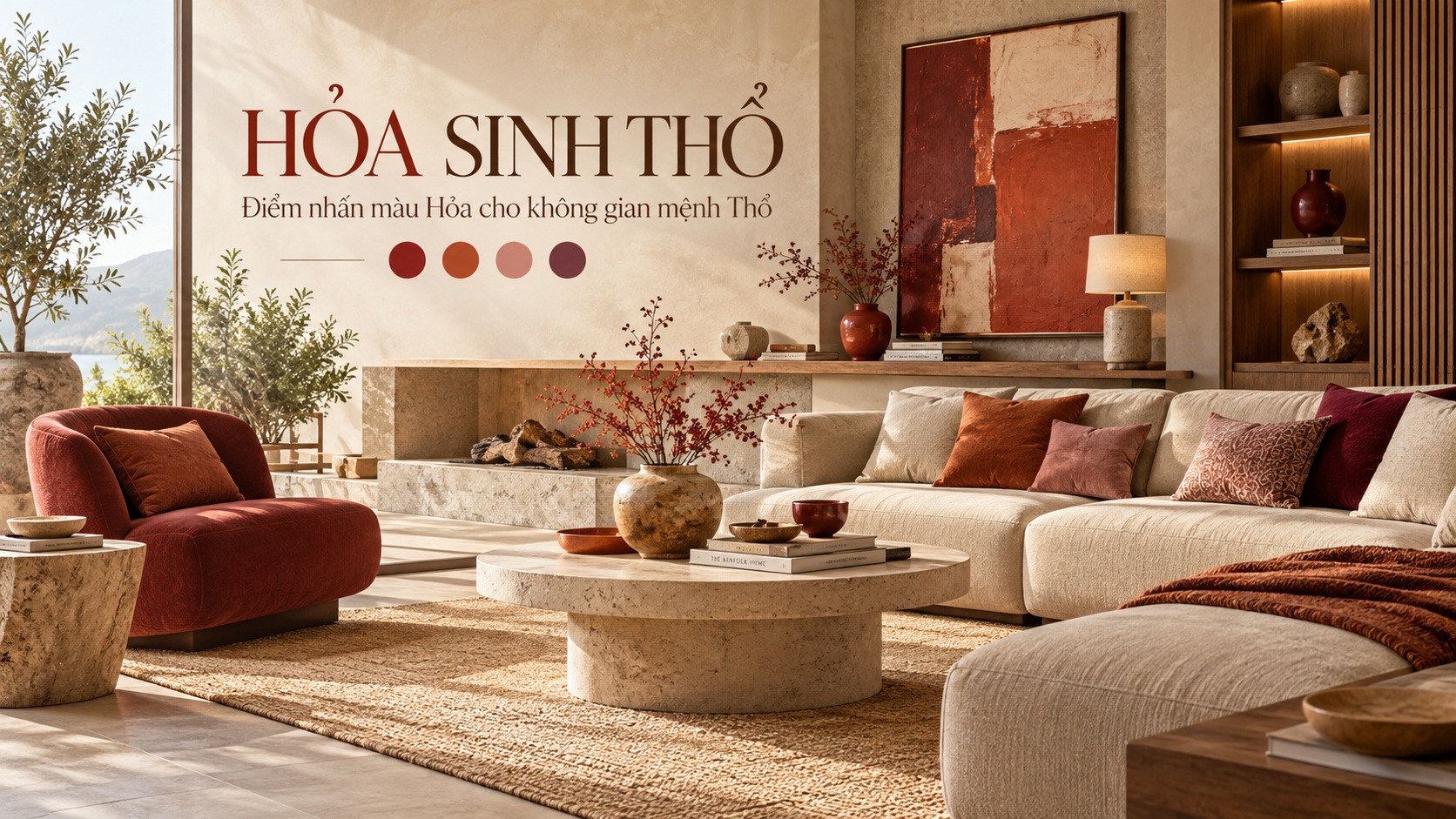 Màu sắc nội thất hợp mệnh Thổ: Cách chọn màu nội thất chuẩn phong thủy