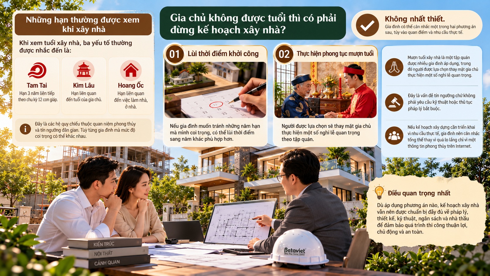Những điều kiêng kỵ khi khởi công xây nhà để tránh ảnh hưởng đến vận khí