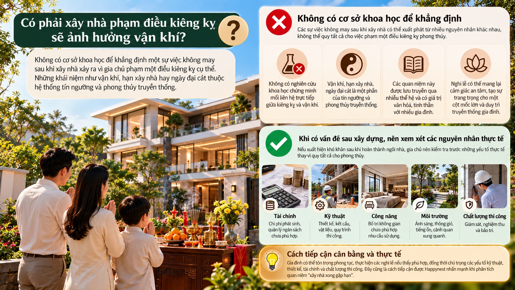 Những điều kiêng kỵ khi khởi công xây nhà để tránh ảnh hưởng đến vận khí
