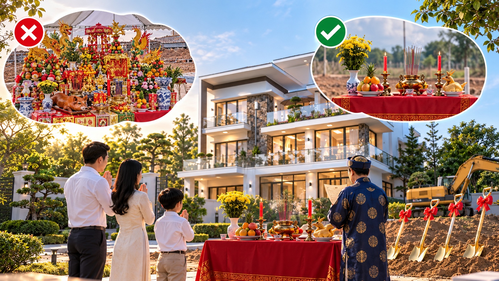 Những điều kiêng kỵ khi khởi công xây nhà để tránh ảnh hưởng đến vận khí