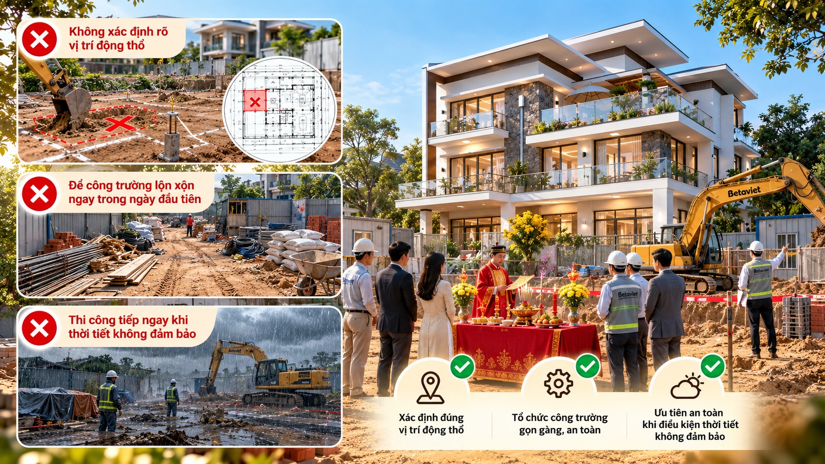 Những điều kiêng kỵ khi khởi công xây nhà để tránh ảnh hưởng đến vận khí