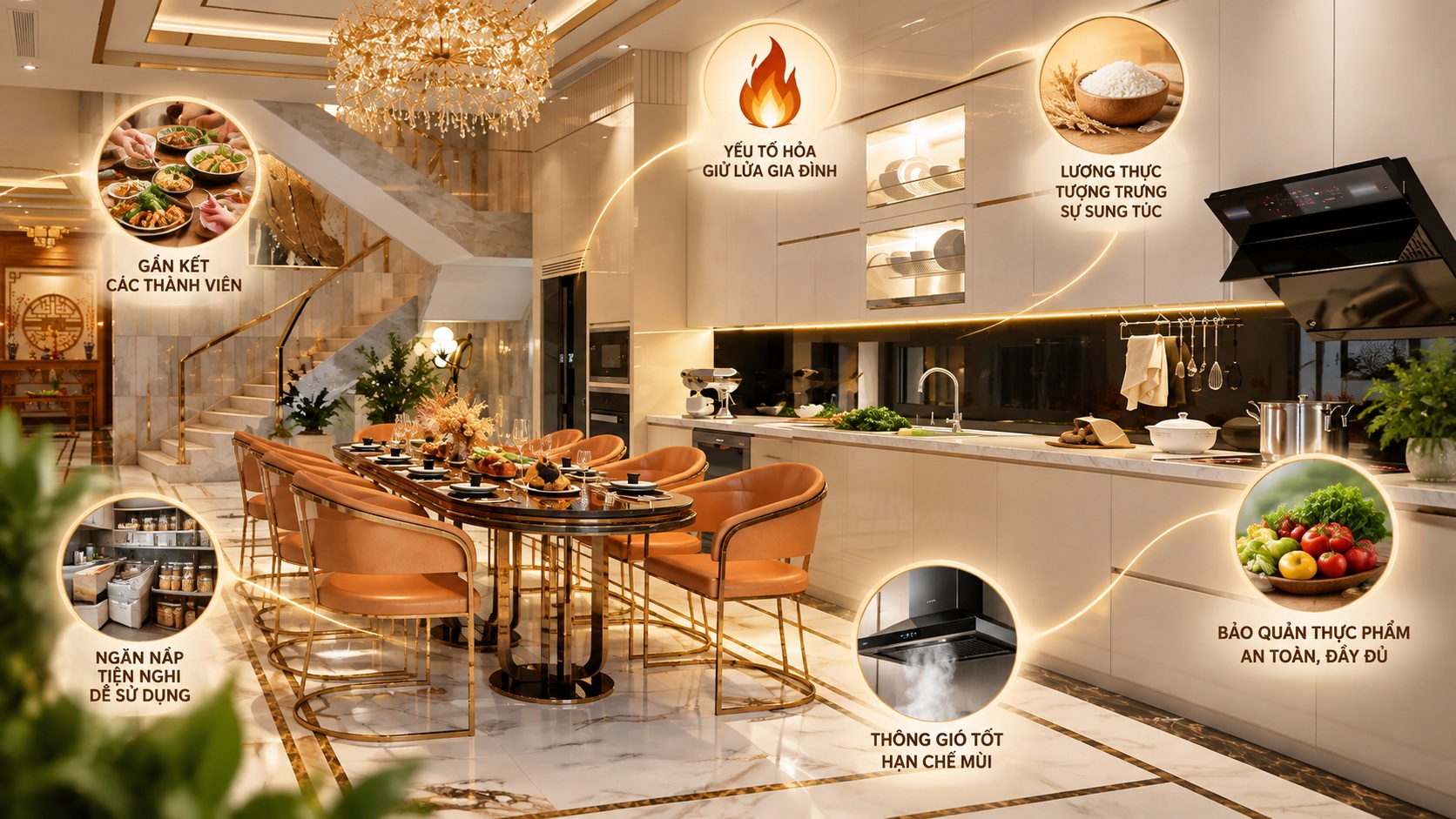 Phong thủy phòng bếp thu hút tài lộc: Những nguyên tắc gia chủ nên biết