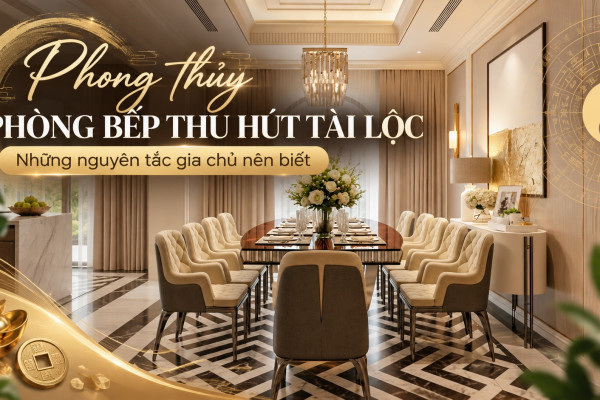Phong thủy phòng bếp thu hút tài lộc: Những nguyên tắc gia chủ nên biết