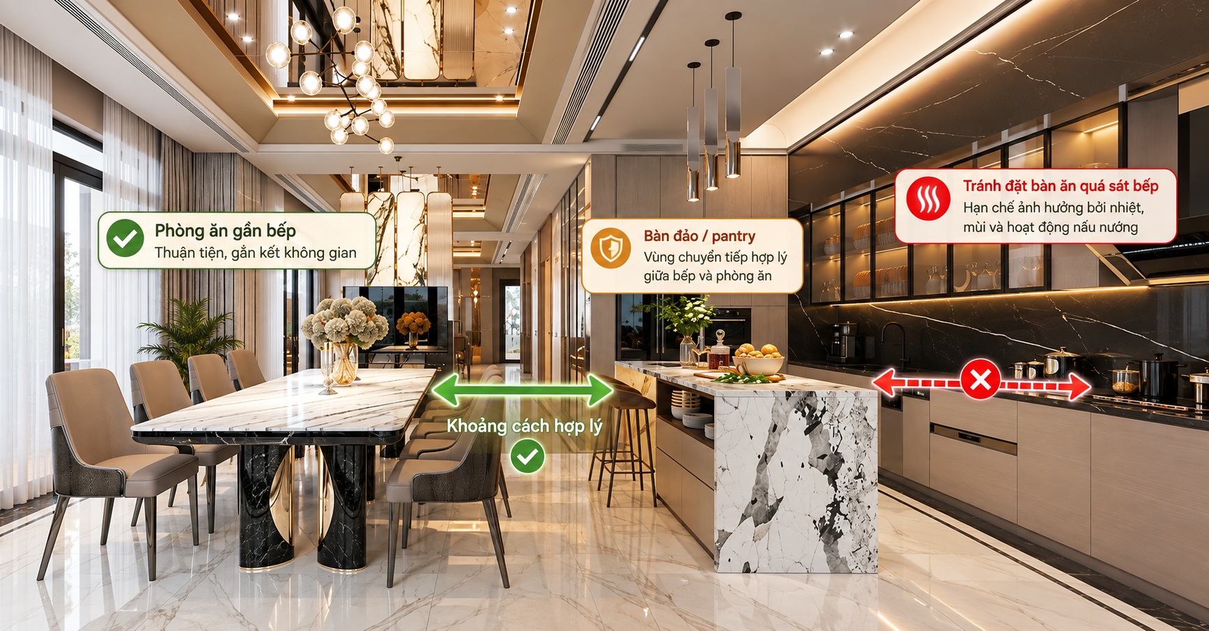 Phong thủy phòng bếp thu hút tài lộc: Những nguyên tắc gia chủ nên biết