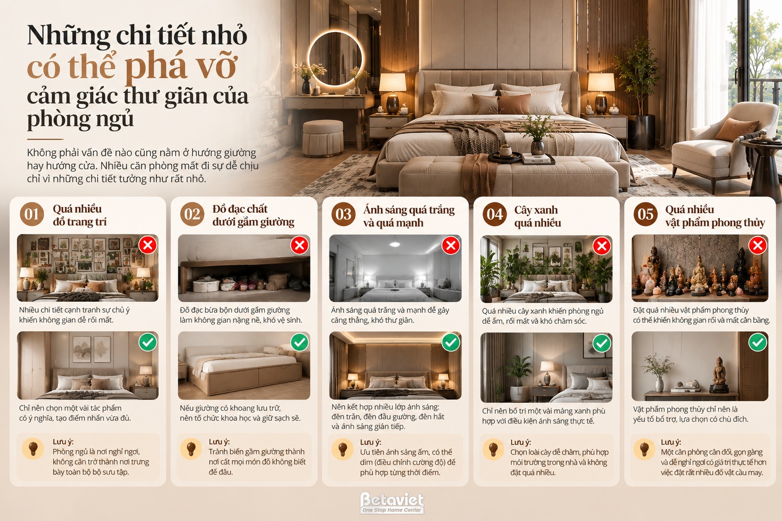 Phong thủy phòng ngủ vượng khí: Cách bố trí mang lại sức khỏe và may mắn