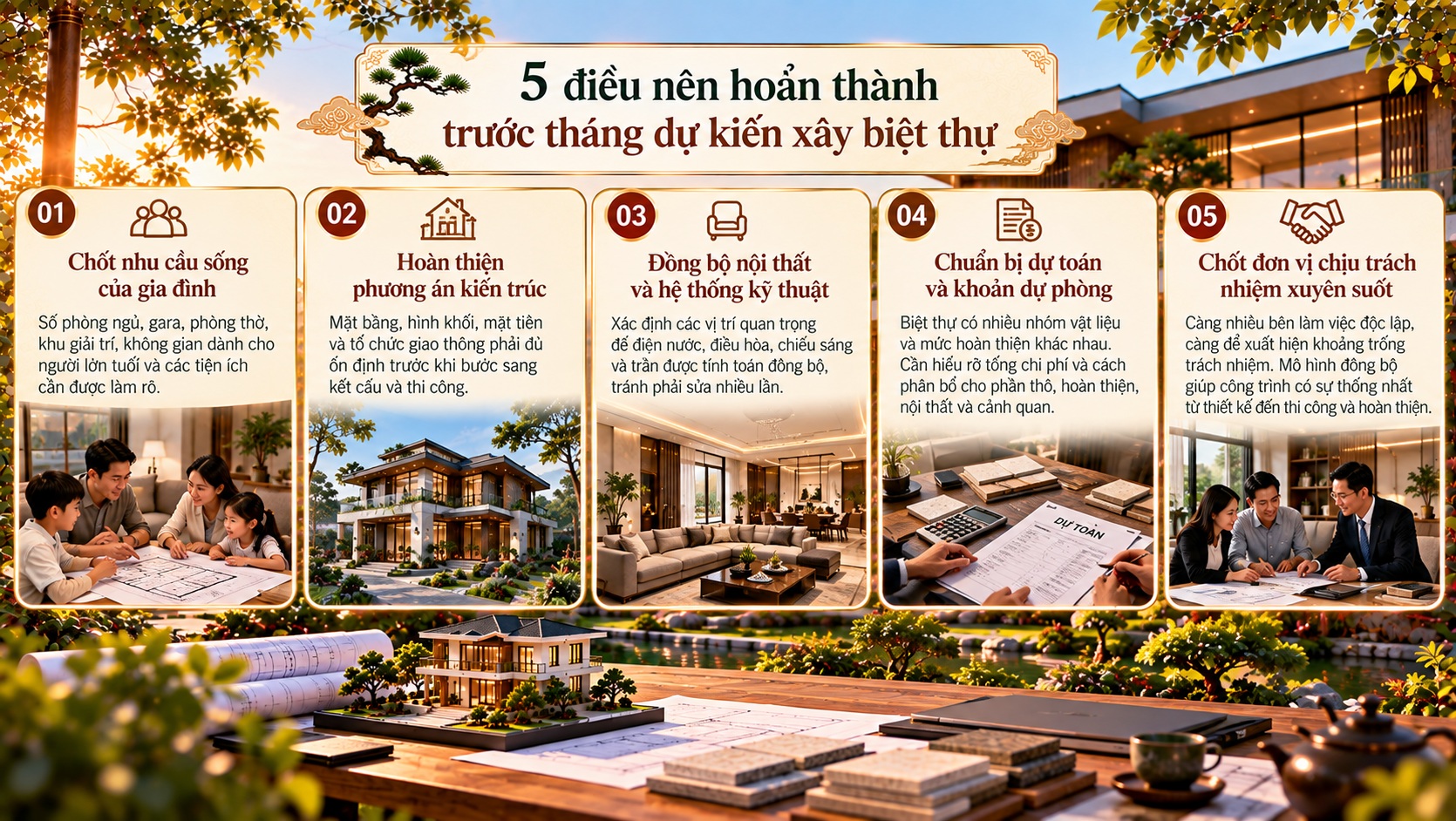Tháng đẹp xây biệt thự năm 2027: Thời điểm khởi công mang nhiều may mắn