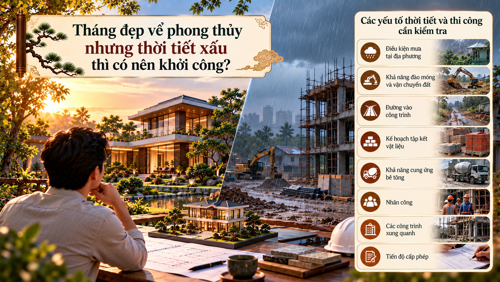 Tháng đẹp xây biệt thự năm 2027: Thời điểm khởi công mang nhiều may mắn
